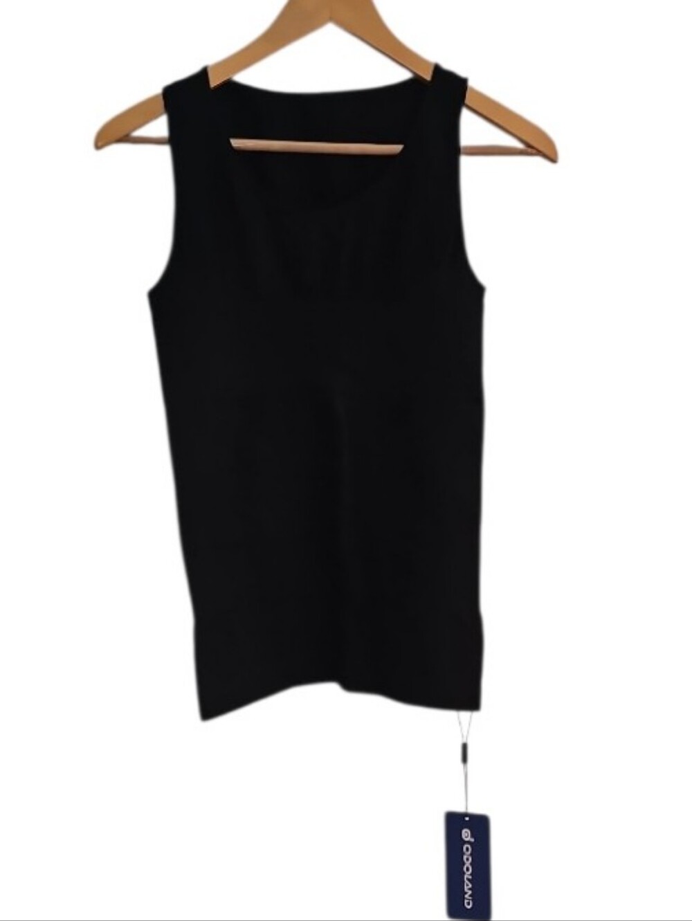 Odoland Black Shapewear Compression Tank Women L Seamless Smoothing Camisole NWT